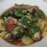 Тушеные баклажаны с мясом