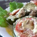 Кабачки тушеные с фаршем