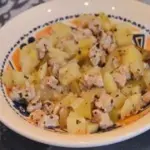 Картошка тушеная со свининой