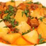 Картошка с мясом тушеная