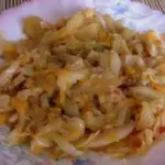 Капуста тушеная с кабачками