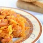 Тушеная капуста с сосиской
