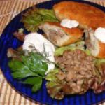 Картофельные котлеты с фаршем и грибами