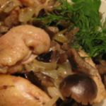 Курица с грибами в духовке
