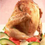 Курица на бутылке (банке) в духовке