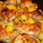 Курица с картошкой в духовке