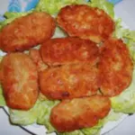 Рыбные котлеты из трески