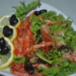 Салат из слабосоленой семги