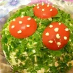 Салат лесная полянка с курицей