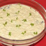 Куриный салат с языком и древесными грибами