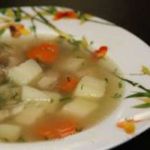 Суп с курицей и шампиньонами