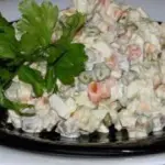 Салат Оливье с курицей