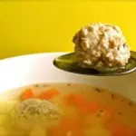 Суп с куриными фрикадельками