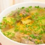 Картофельный суп с мясом