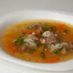 Суп рисовый с мясом