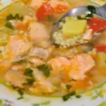 Рыбный суп с пшеном