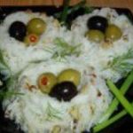 «Птичьи гнезда» из рисовой вермишели