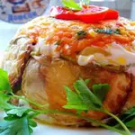 Кабачковый тортик-закуска