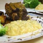 Ребрышки Карри Ризотто с шафраном
