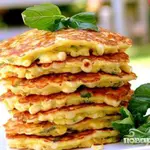 Кукурузный пирог с базиликом