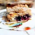 Рассыпчатый черничный пирог