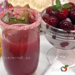 Кисель на сыворотке с вишневым соком