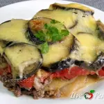 Запеканка мясная с баклажанами