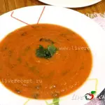 Суп-пюре из тыквы с томатным соком