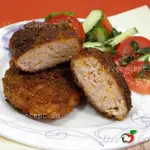 Сочные мясные котлеты с творогом