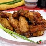 Чесночные куриные крылышки