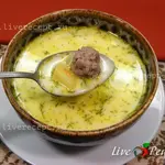 Сырный суп с фрикадельками