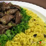 Плов с индюшиными сердцами