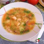 Гороховый суп с копченой грудинкой