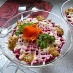 Сельдь под шубой с яблоком