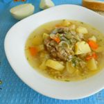 Суп рыбный с перловкой