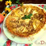 Яблочный пирог с медовой заливкой