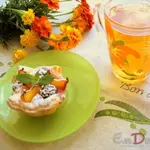 Корзиночки с творогом и фруктами