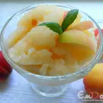 Сорбе из персиков