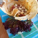 Блины с беконом, грушей и сыром Дор Блю