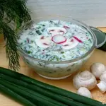 Окрошка вегетарианская