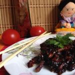 Свинина стир-фрай с овощами и грибами