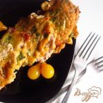 Отбивные с зеленым луком и сыром