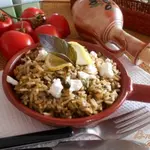 Спанакоризо- рис со шпинатом по-гречески