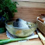 Рыбная похлёбка с пшеном.