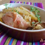 Куриные окорочка в йогуртово-лимонном маринаде с картофелем