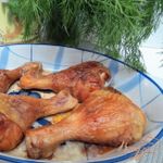 Куриные голени в кофейном маринаде