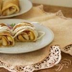 Блинчики с карамелизованными фруктами