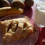 Слойки с бананом и киви