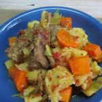 Свиные ребра с овощами в мультиварке