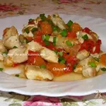 Куриное филе с перцем и тыквой